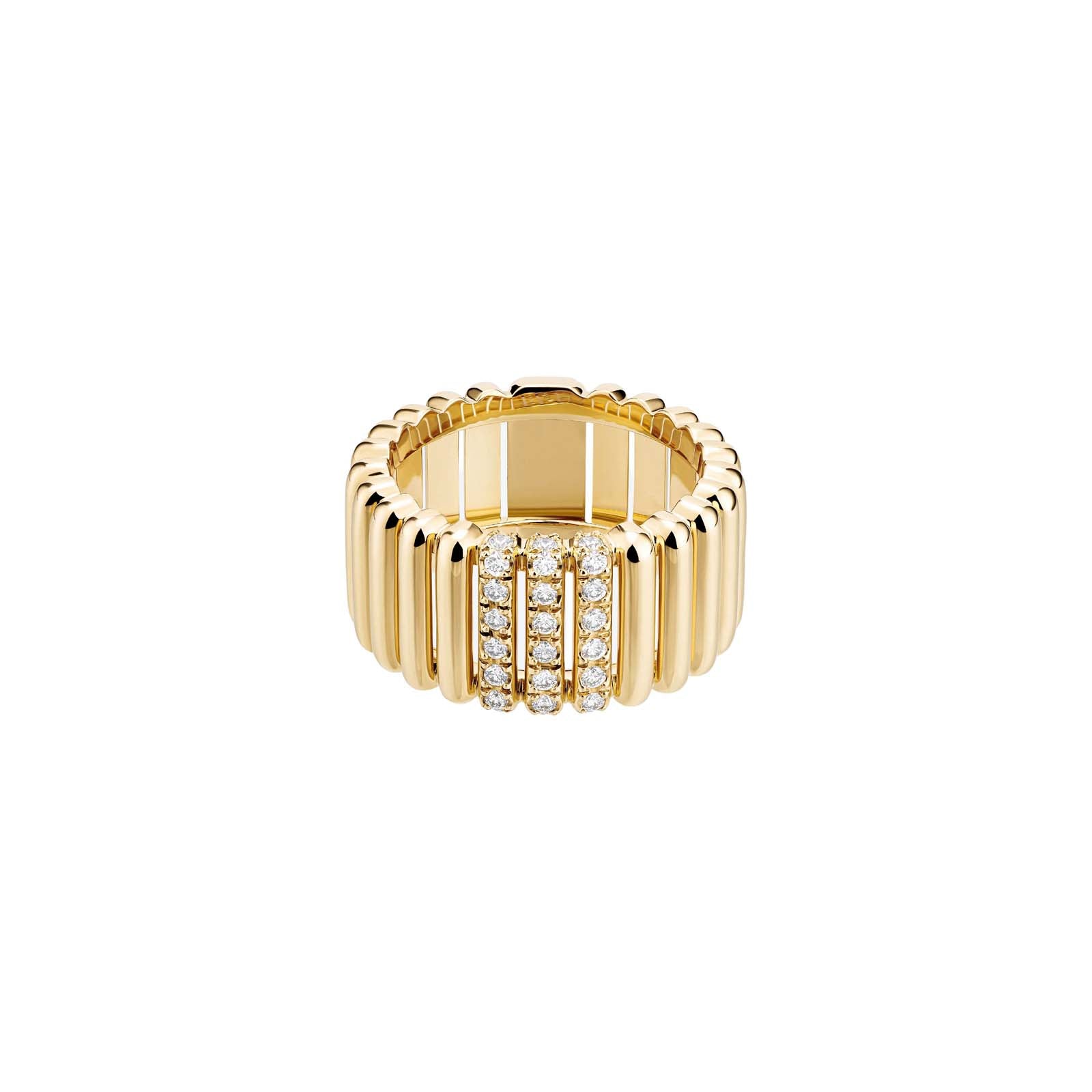 Bague 82 Grand Modèle Diamants 3 Rangs