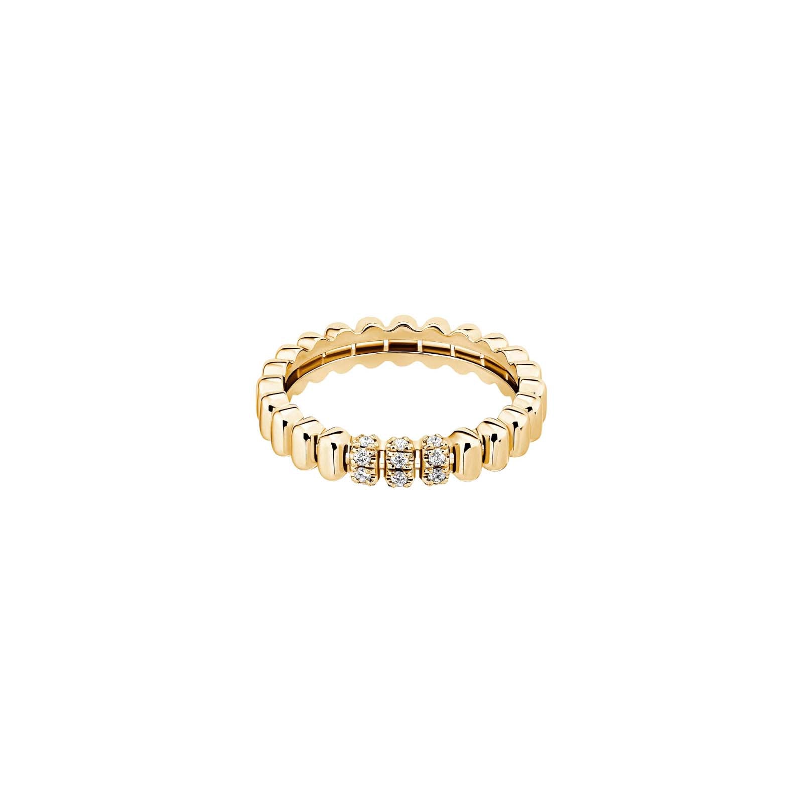 Bague 82 Petit Modèle Diamants 3 Rangs