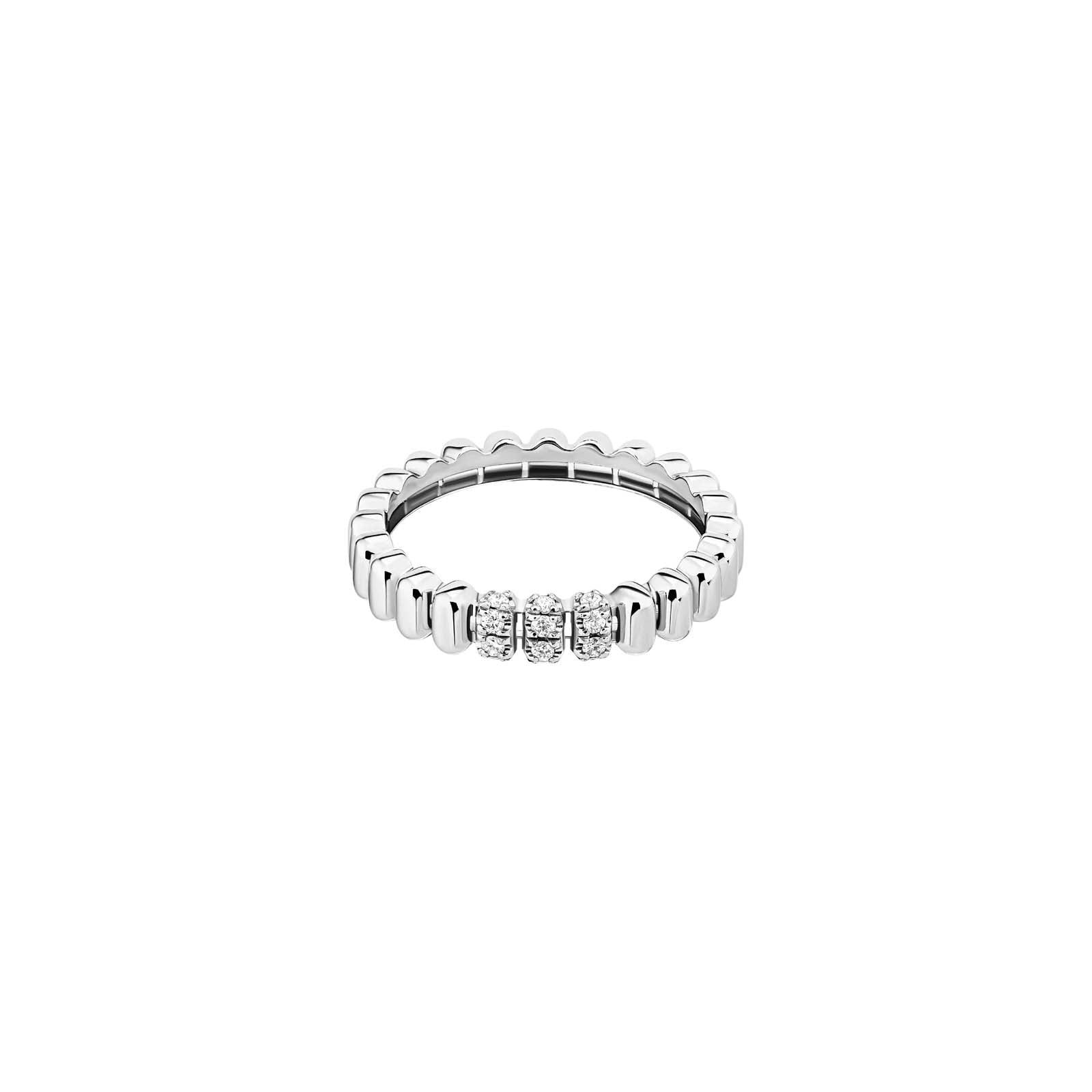 Bague 82 Petit Modèle Diamants 3 Rangs