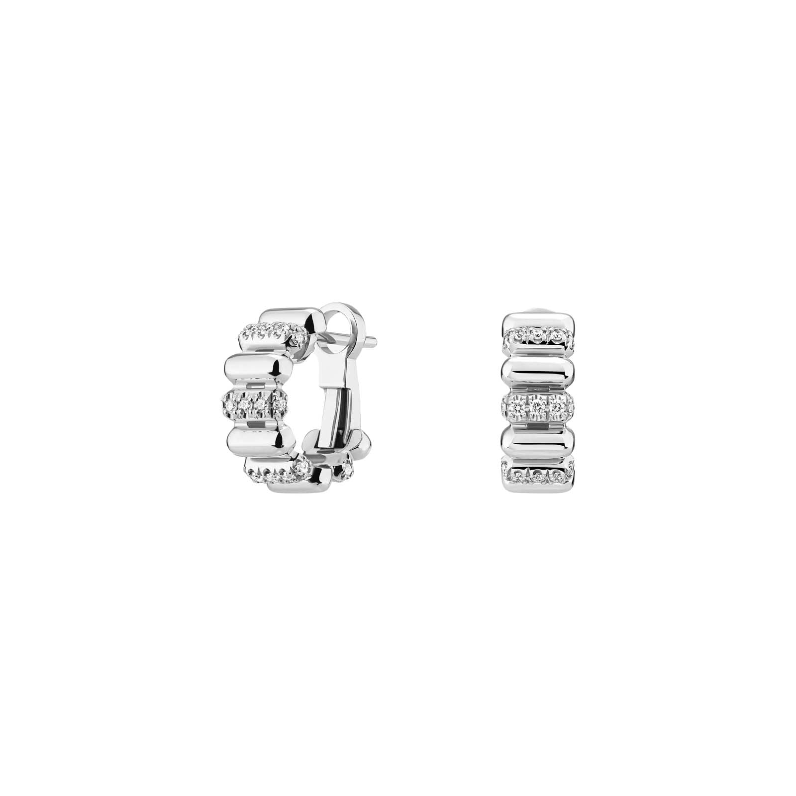 Boucles d’oreilles 82 Diamants 1 Rang Sur 2