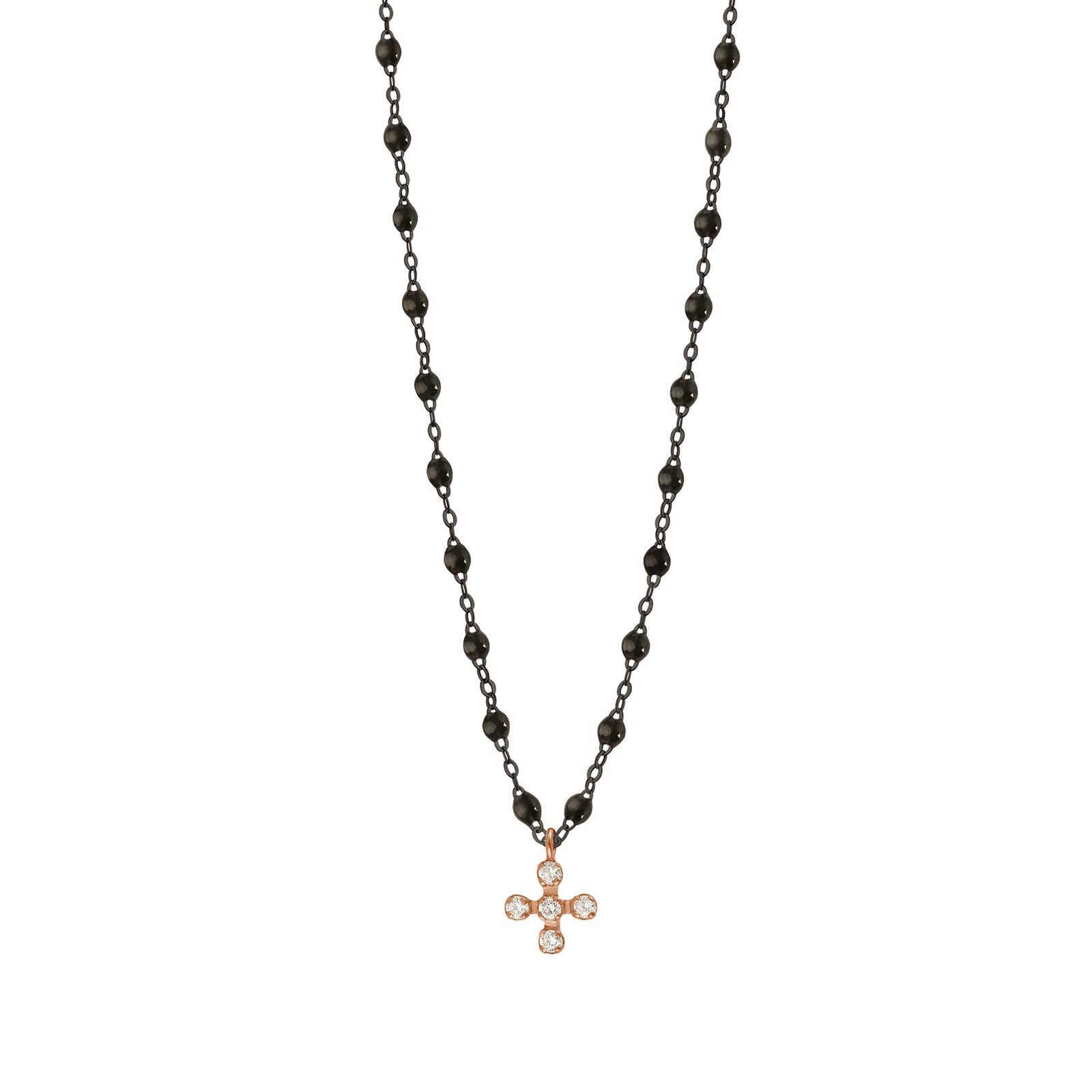 Collier Spark Diamants Or Noir