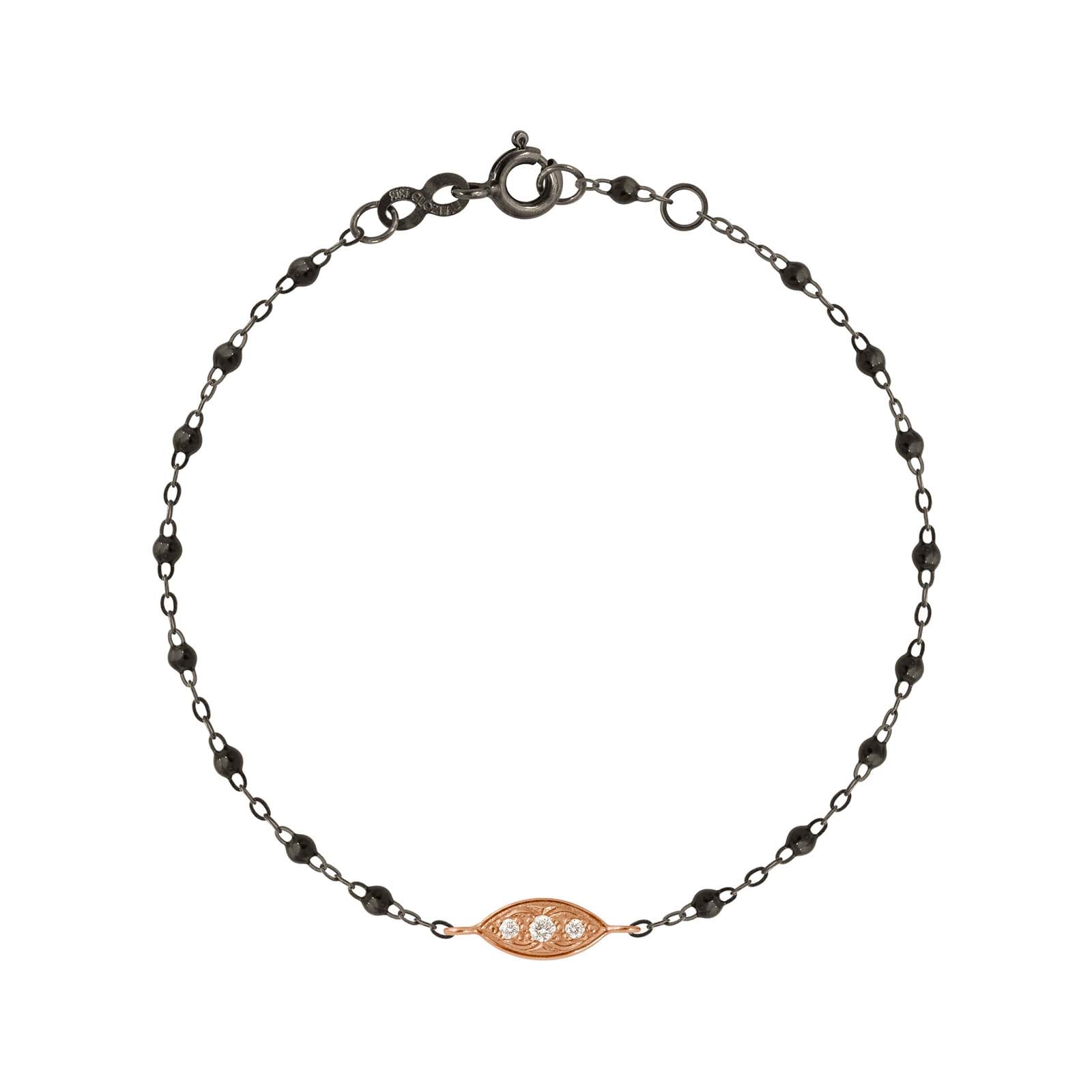 Bracelet Clin D’oeil Diamants Or Noir