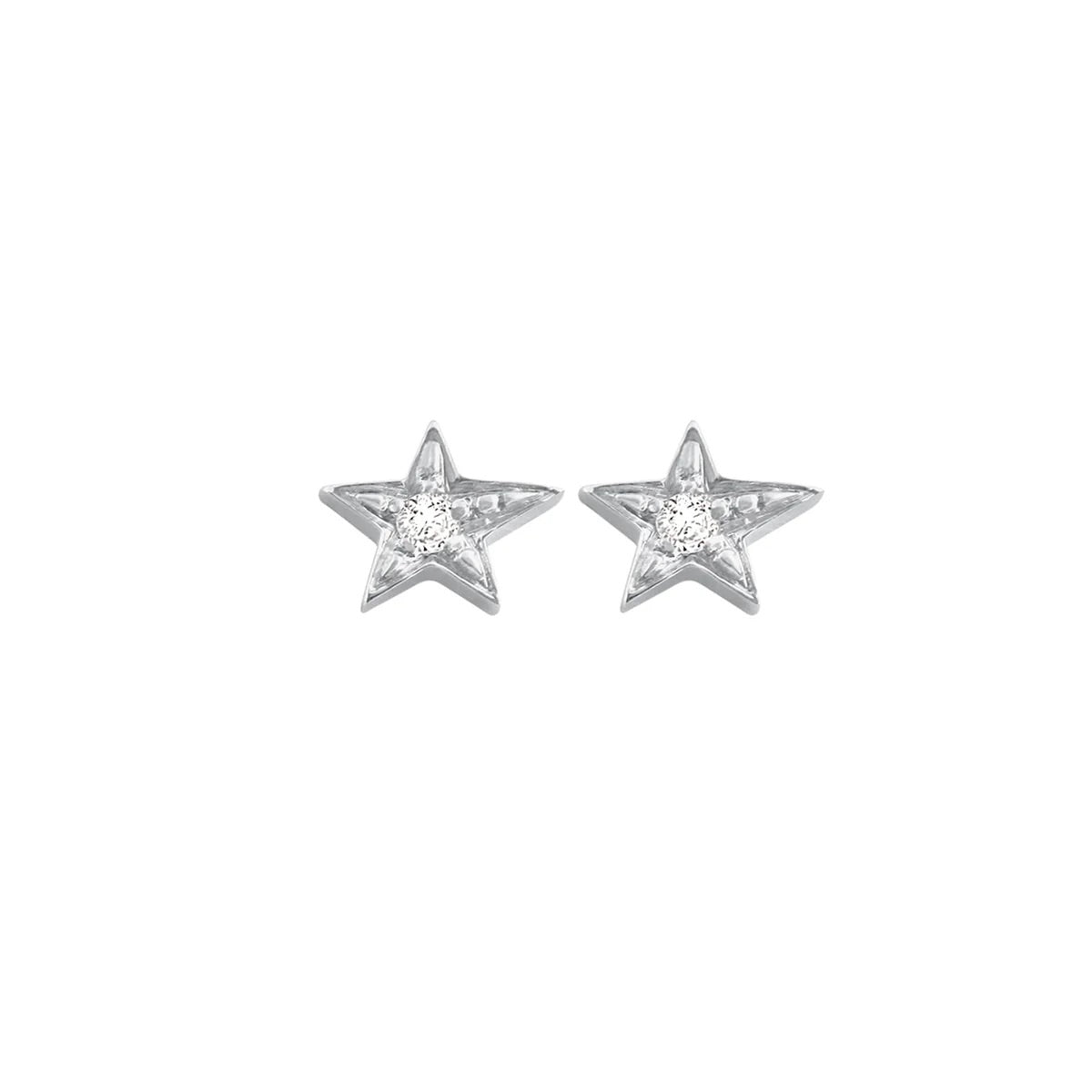 Boucles d’oreilles Étoile Diamants