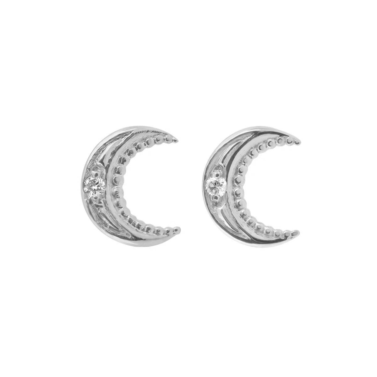 Boucles d’oreilles Lune Diamants