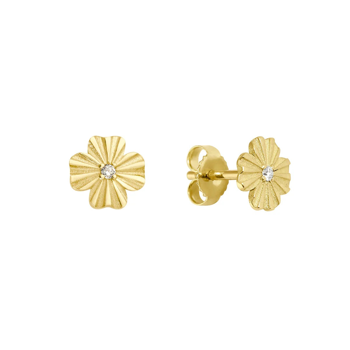 Boucles d’oreilles Trèfle Lumière Diamants