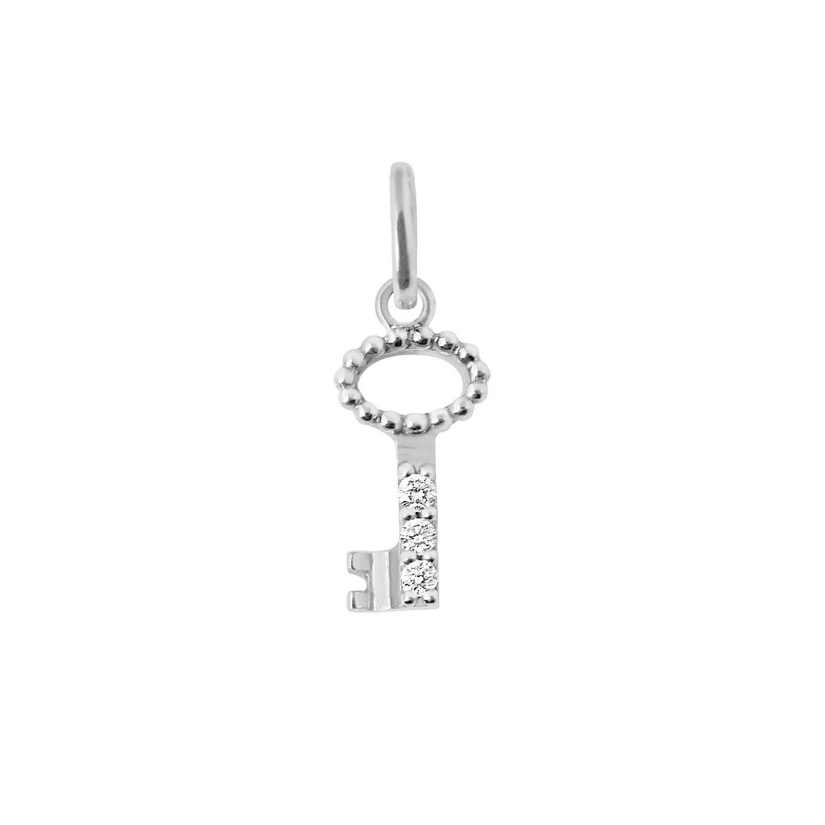 Pendentif Clé Diamants