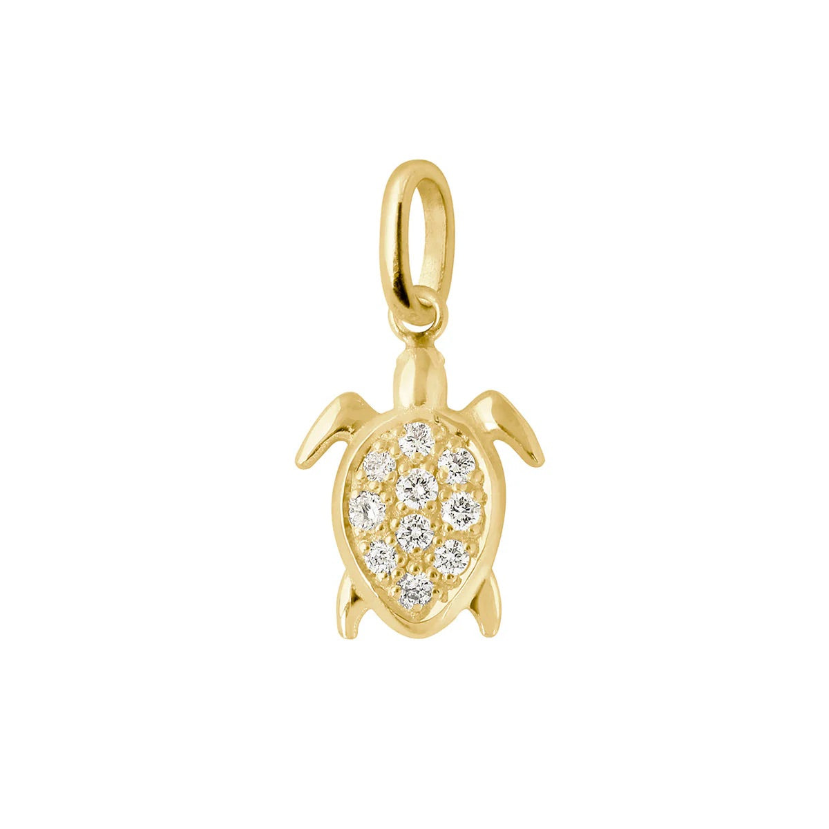 Pendentif Tortue Diamants