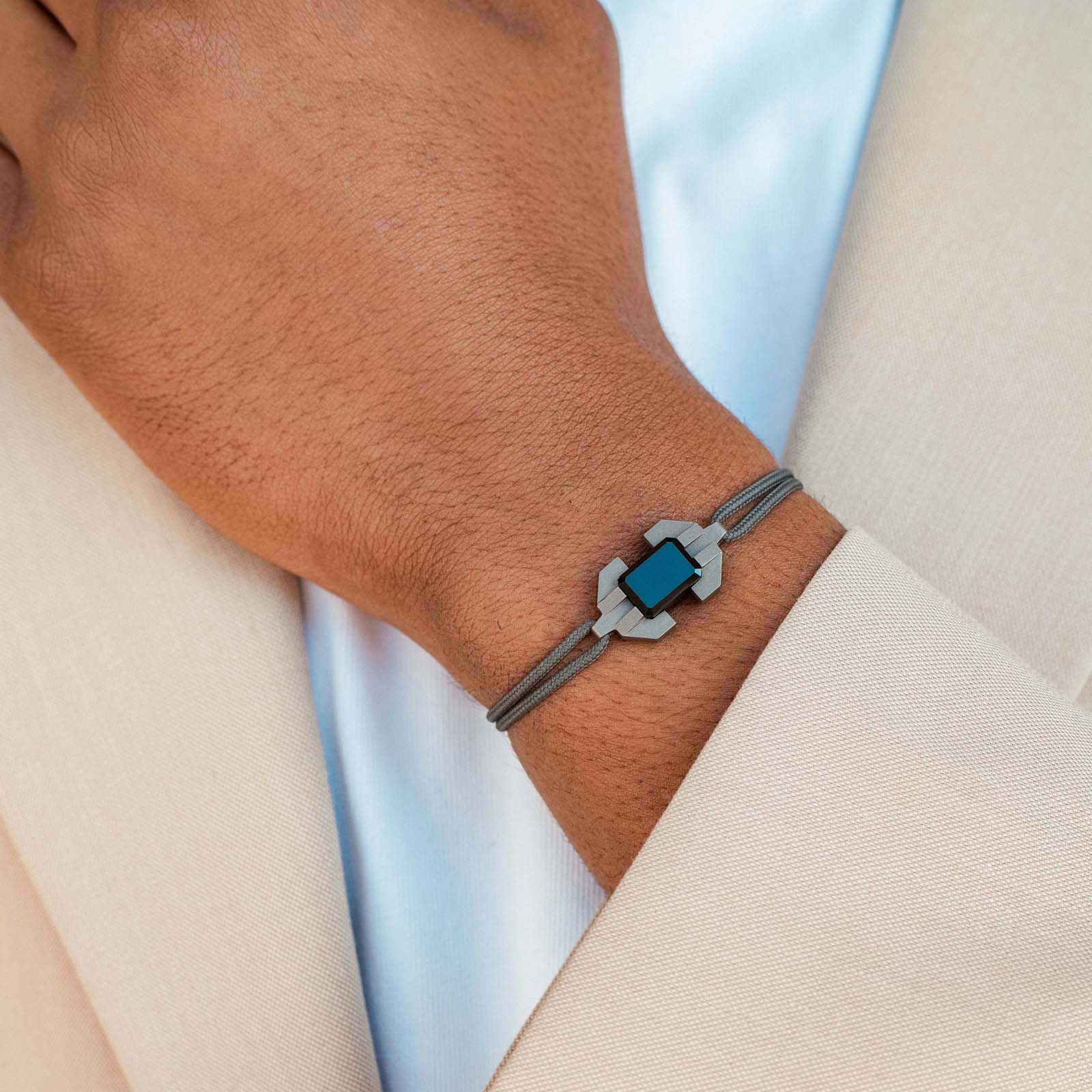 Bracelet Absolu Titane - Jade Noir
