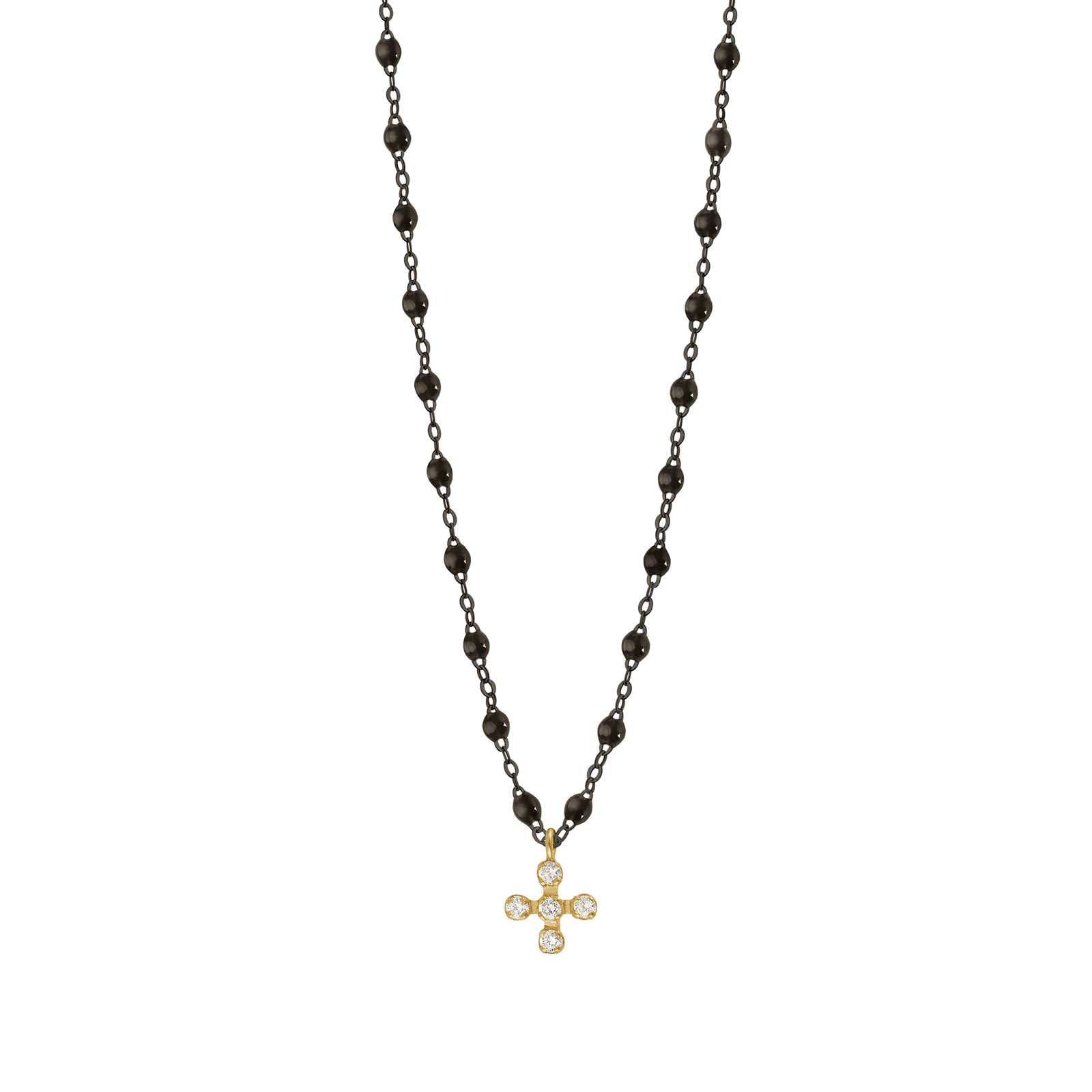 Collier Spark Diamants Or Noir
