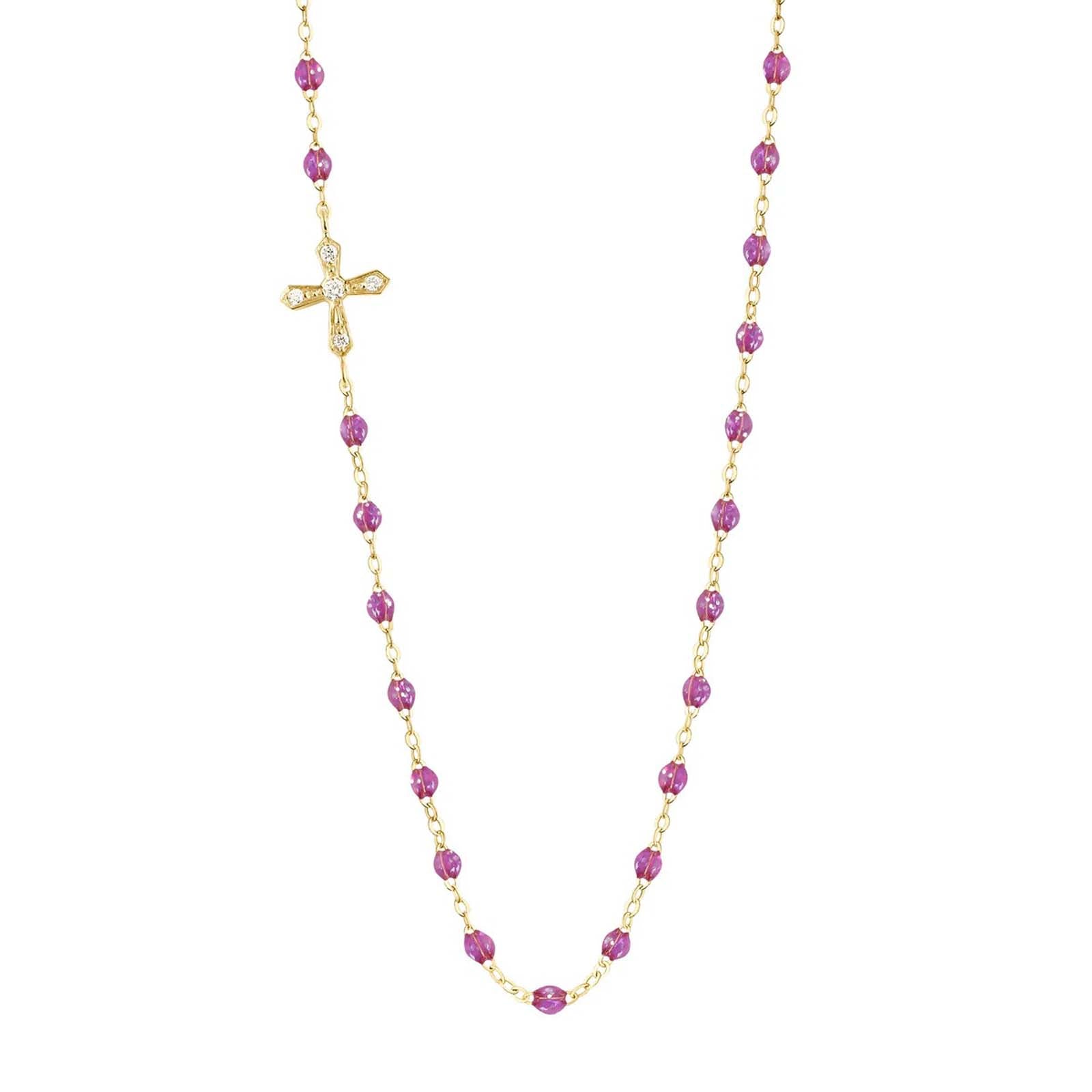 Collier Croix Vintage Diamants Côté