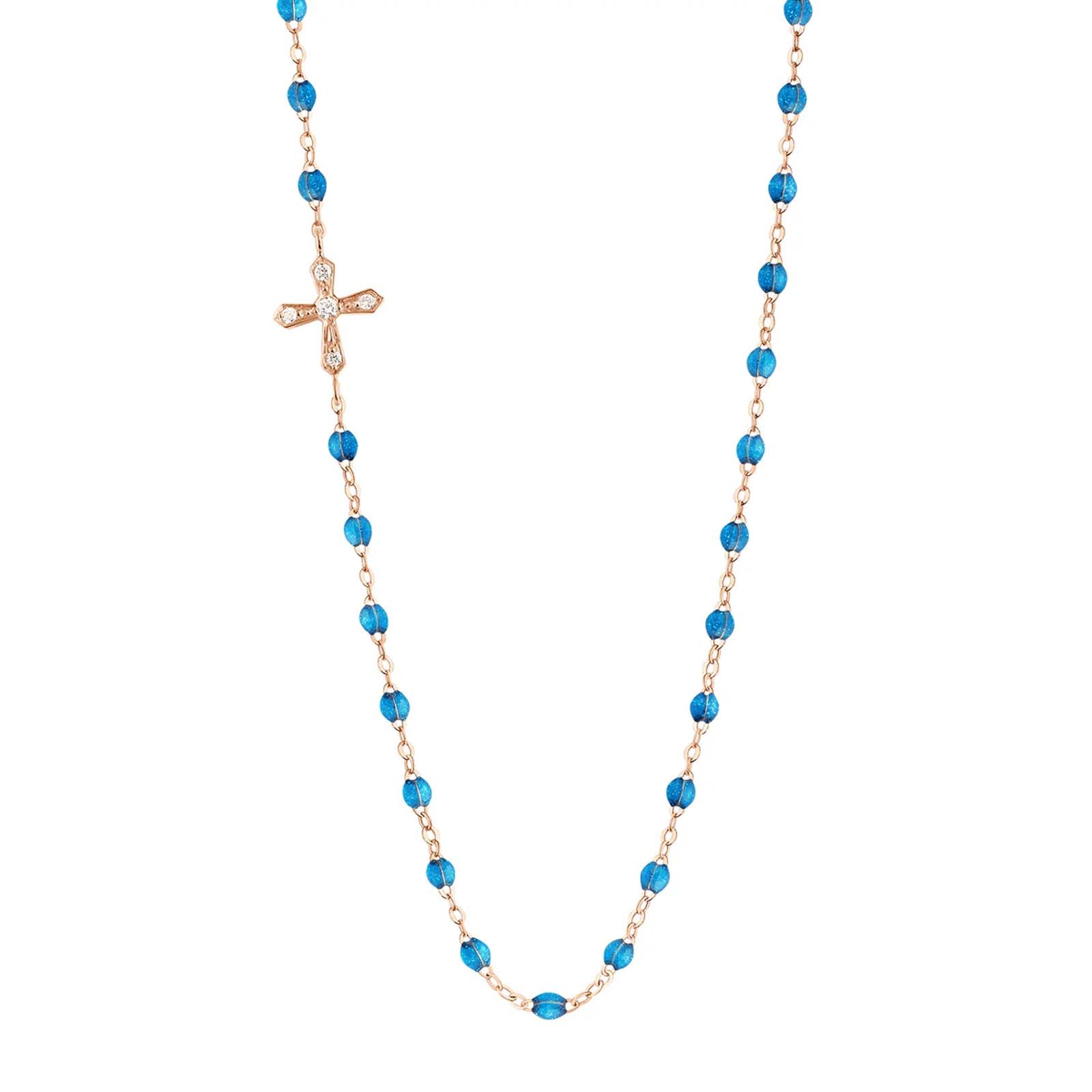 Collier Croix Vintage Diamants Côté