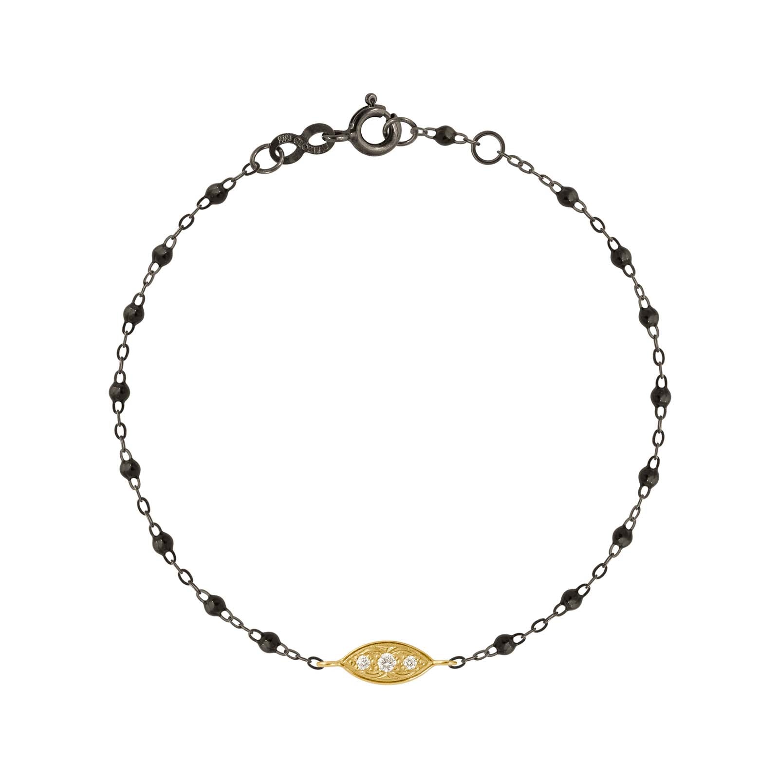 Bracelet Clin D’oeil Diamants Or Noir