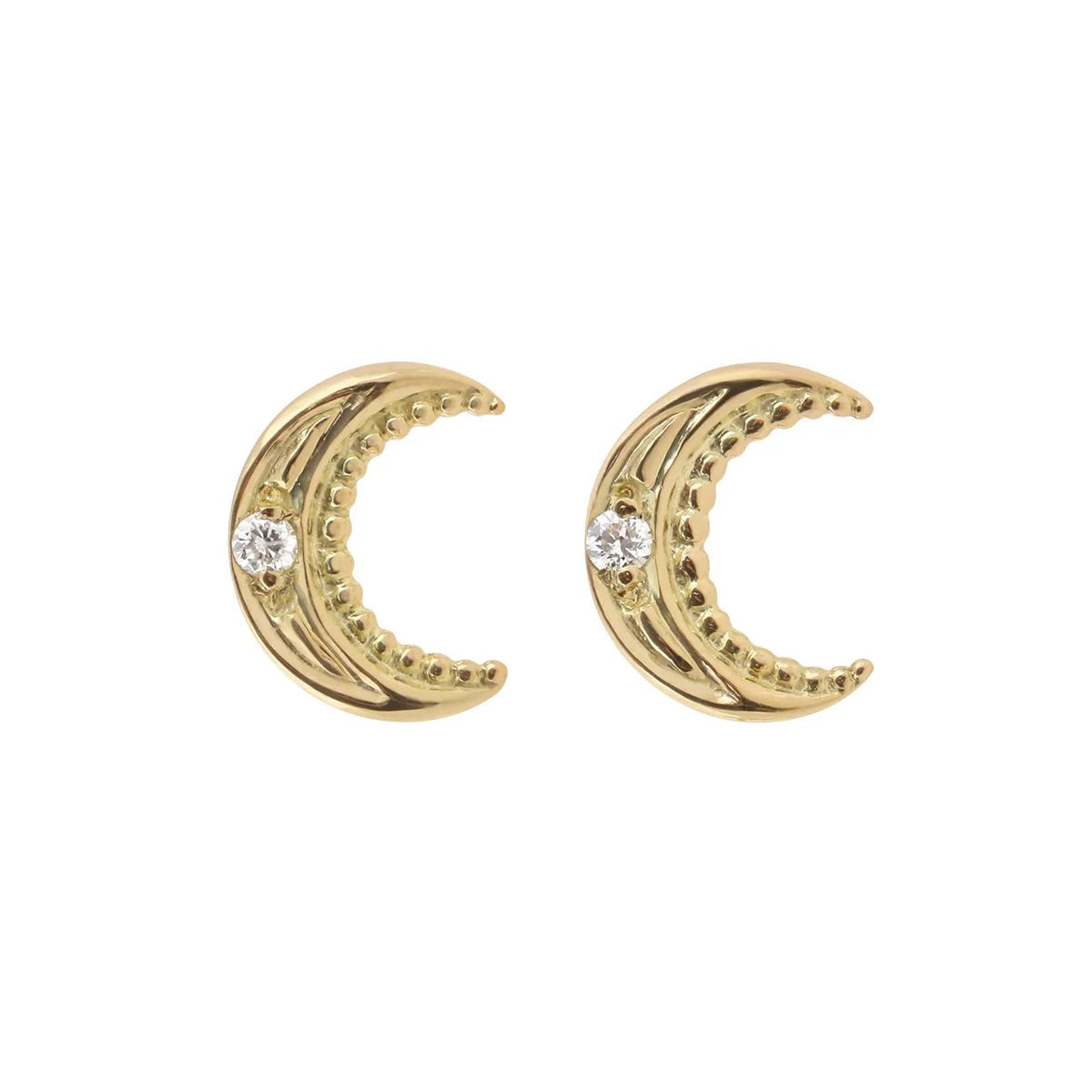 Boucles d’oreilles Lune Diamants
