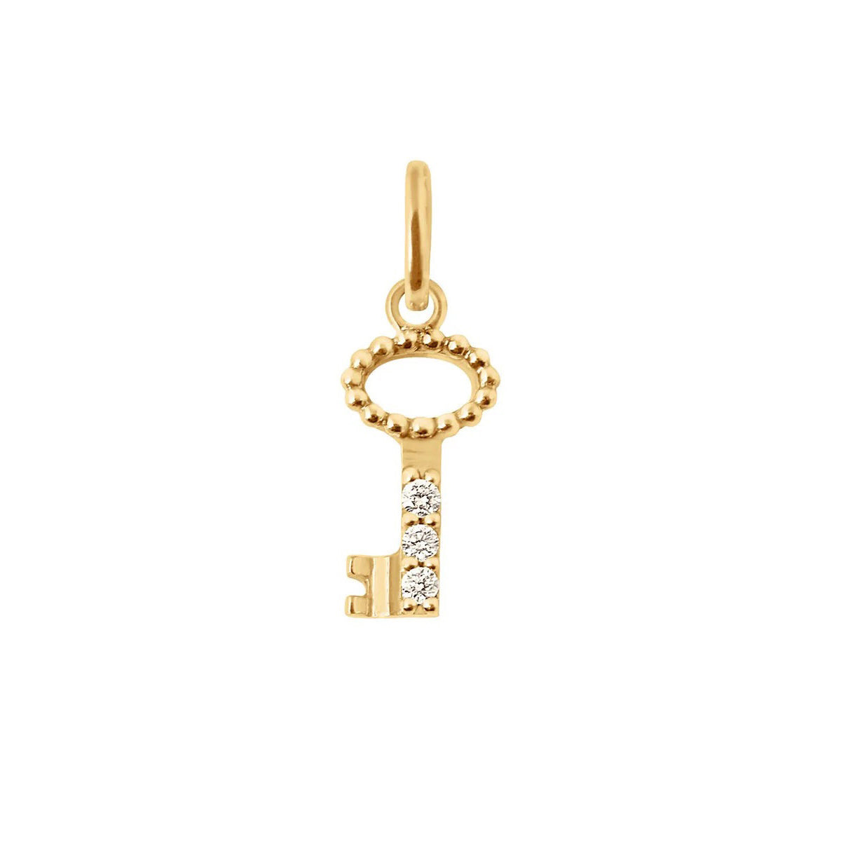 Pendentif Clé Diamants