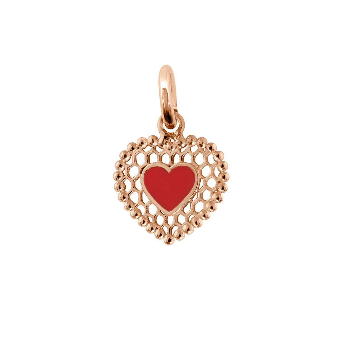 Pendentif Coeur Dentelle