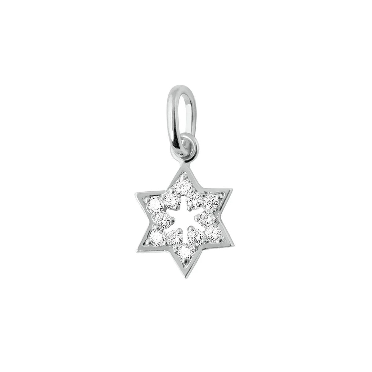 Pendentif Étoile David Diamants