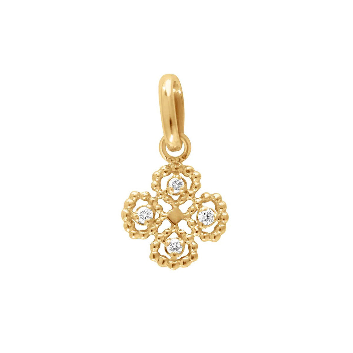 Pendentif Lucky Trèfle Diamants