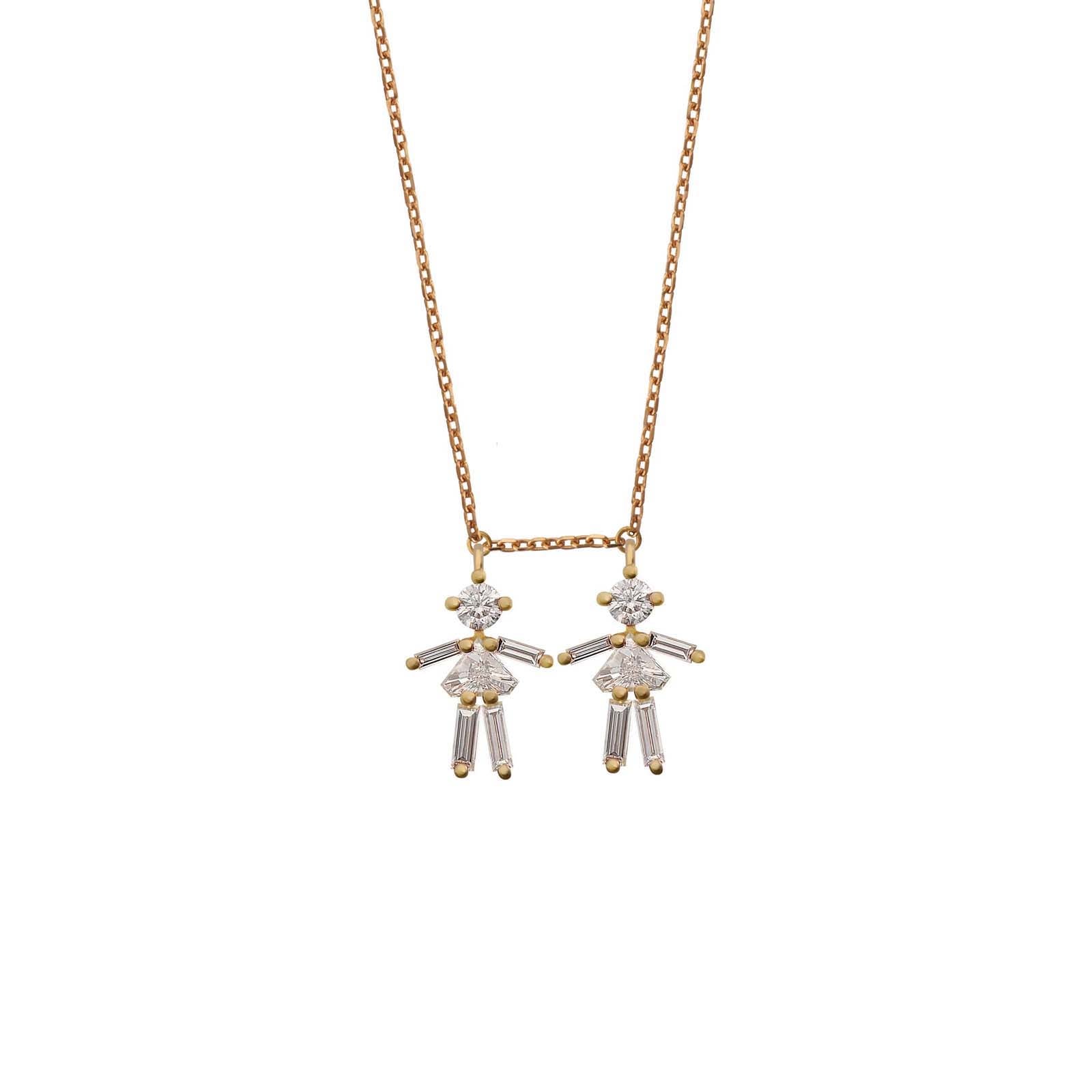 Collier Big Pendentif Double