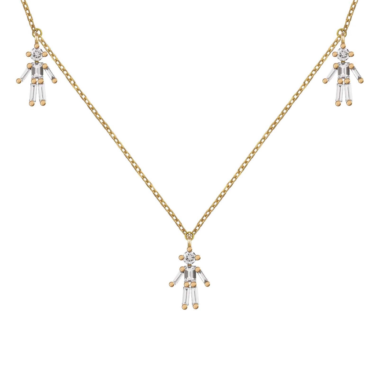 Collier Mini Pendentif Triple