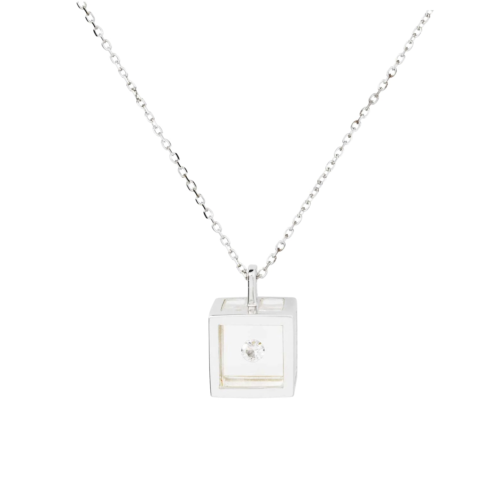 Collier Cube Argent
