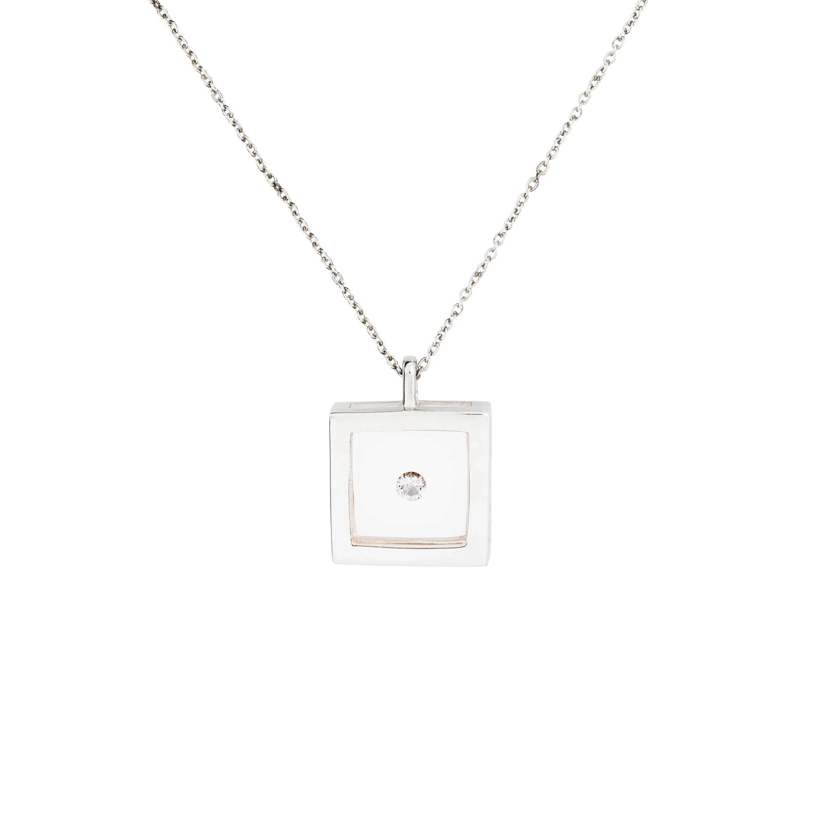 Collier Carré Argent
