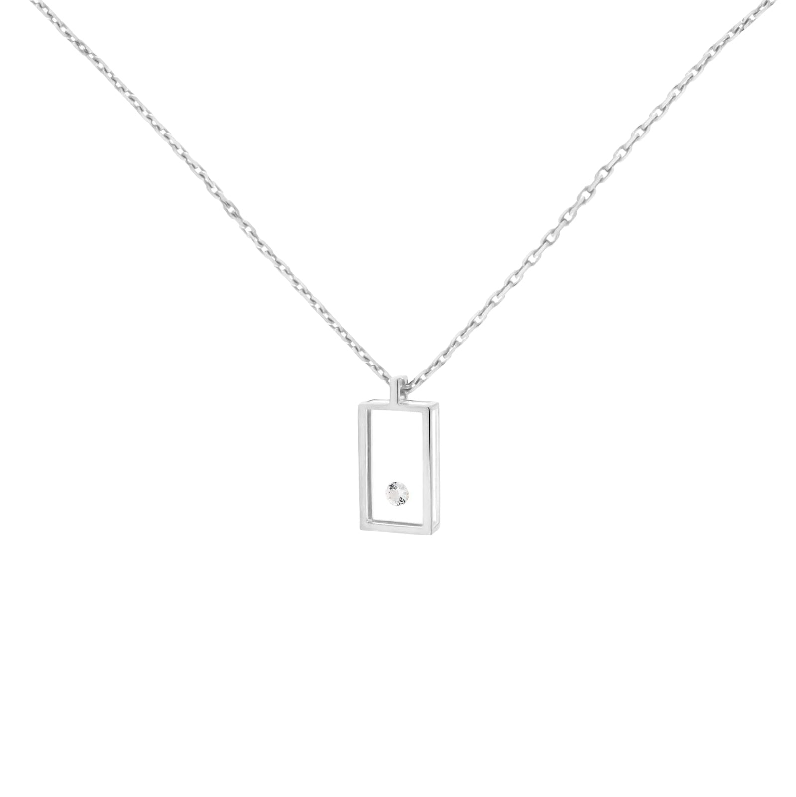 Collier Micro Rectangle Or